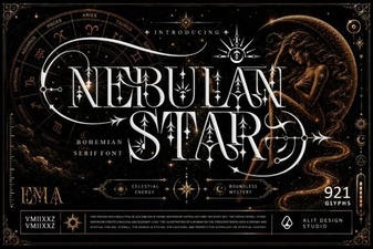 Nebulan Star: a Font for Creative Typeface Projects