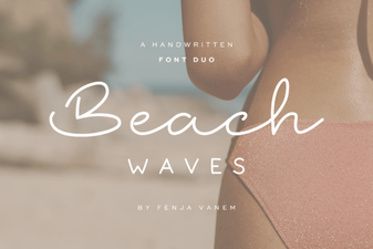 Beach Waves Duo Font: a Designer's Creative Toolkit