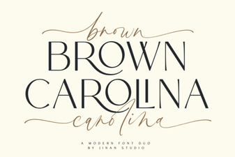 Designs with Brown Carolina Duo Font