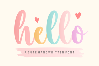 Hello Font Designs to Personalize Your Creative Projects